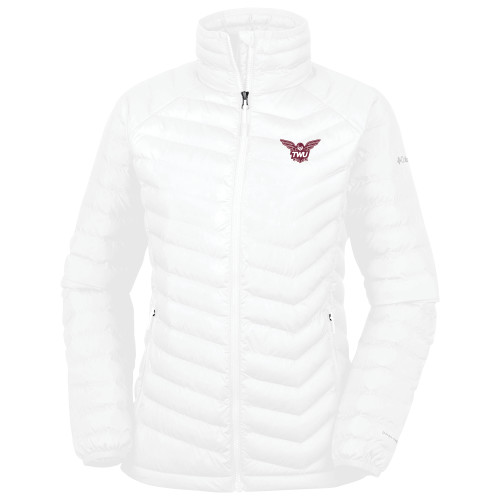  Columbia Womens White Powder Lite Jacket - Owl TWU