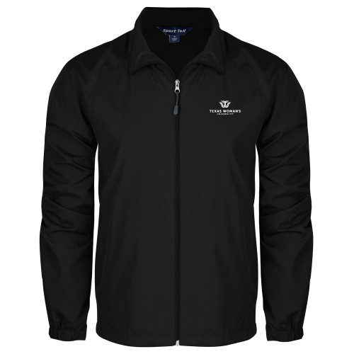  Black Full Zip Wind Jacket - Institutional Logo