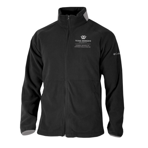  Columbia Black Everest Ridge Fleece Full Zip Jacket - Doswell School of Aeronautical Sciences - TWU
