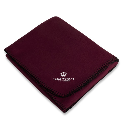  Maroon Arctic Fleece Blanket - Institutional Logo