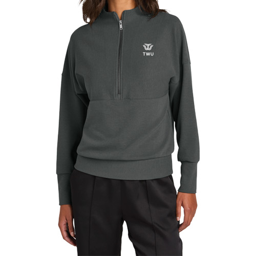  Mercer+Mettle Womens Storm Grey 1/4 Zip - Institutional TWU