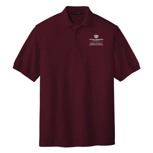  Maroon Silk Touch Polo - Doswell School of Aeronautical Sciences - TWU