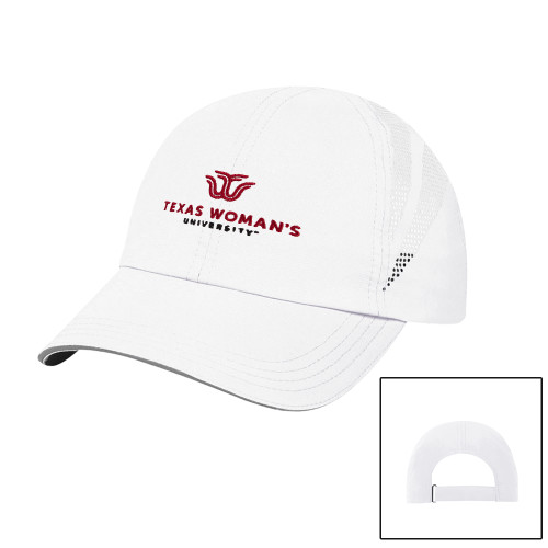  Womens White Performance Cap - Institutional Logo