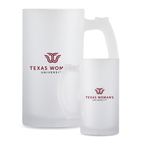  Full Color Decorative Frosted Glass Mug 16oz - Institutional Logo