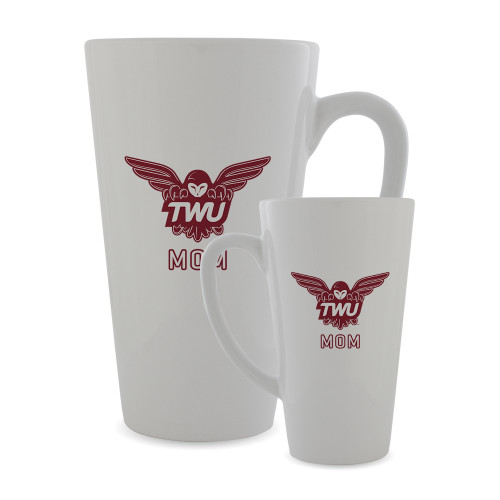  Full Color Latte Mug 17oz - Mom Owl TWU