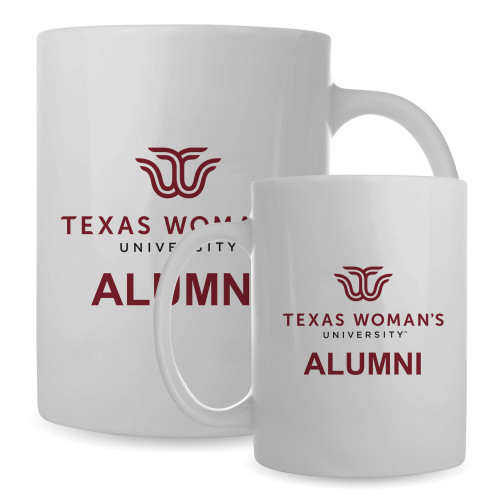  Alumni Full Color White Mug 15oz - Alumni Institutional Logo