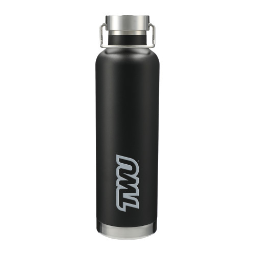  Thor Copper Vacuum Insulated Black Bottle 32oz - TWU Typeface Engraved