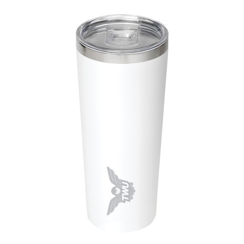  Thor Vacuum Insulated White Tumbler 22oz - Owl TWU Engraved