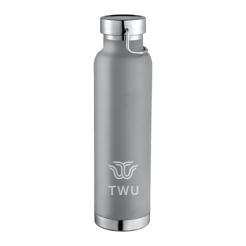  Thor Copper Vacuum Insulated Grey Bottle 22oz - Institutional TWU Engraved