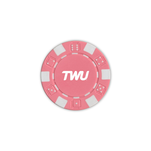  Pink Game Chip - TWU Typeface