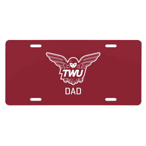  License Plate - Dad Owl TWU