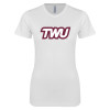 Thumbnail image for  Next Level Womens White Boyfriend Tee
