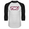 Thumbnail image for  White/Black Raglan Baseball T Shirt