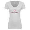 Thumbnail image for  Next Level Womens White Ideal V Tee