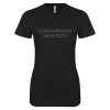 Thumbnail image for  Next Level Womens Black Boyfriend Tee
