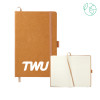 Thumbnail image for  5.5 x 8.5 Natural FSC Mix Recycled Leather Bound Journal
