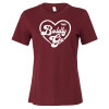 Thumbnail image for  Bella + Canvas Womens Maroon Relaxed Cotton T Shirt
