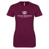 Thumbnail image for  Next Level Womens Maroon Boyfriend Tee