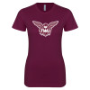 Thumbnail image for  Next Level Womens Maroon Boyfriend Tee