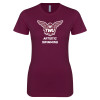 Thumbnail image for  Next Level Womens Maroon Boyfriend Tee