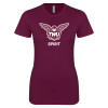 Thumbnail image for  Next Level Womens Maroon Boyfriend Tee
