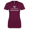 Thumbnail image for  Next Level Womens Maroon Boyfriend Tee