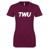 Thumbnail image for  Next Level Womens Maroon Boyfriend Tee