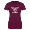 Thumbnail image for  Next Level Womens Maroon Boyfriend Tee