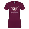 Thumbnail image for  Next Level Womens Maroon Boyfriend Tee