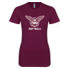 Thumbnail image for  Next Level Womens Maroon Boyfriend Tee