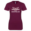 Thumbnail image for  Next Level Womens Maroon Boyfriend Tee
