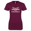 Thumbnail image for  Next Level Womens Maroon Boyfriend Tee