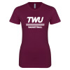Thumbnail image for  Next Level Womens Maroon Boyfriend Tee