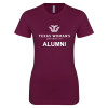Thumbnail image for  Next Level Womens Maroon Boyfriend Tee