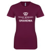 Thumbnail image for  Next Level Womens Maroon Boyfriend Tee