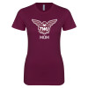 Thumbnail image for  Next Level Womens Maroon Boyfriend Tee