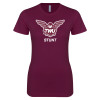 Thumbnail image for  Next Level Womens Maroon Boyfriend Tee