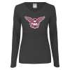 Thumbnail image for  Womens Dark Heather Long Sleeve V Neck Tee 