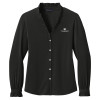 Thumbnail image for  Brooks Brothers Womens Black Long Sleeve Ruffle Collar Blouse