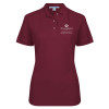 Thumbnail image for  Womens Silk Touch Maroon Pique Polo