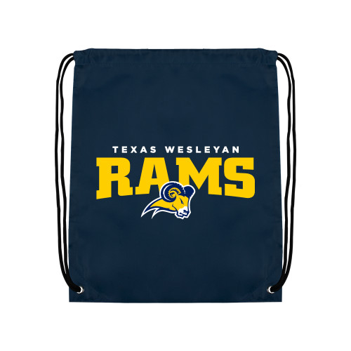  Navy Drawstring Backpack - Primary Mark