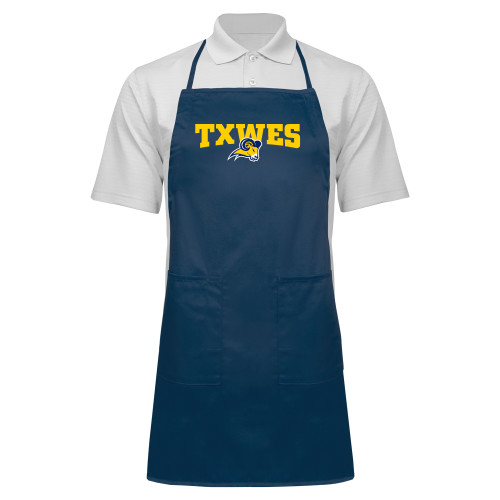  Full Length Navy Apron - Secondary Mark