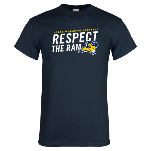  Navy T Shirt - Respect The Ram