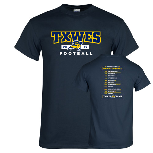  Navy T Shirt - TXWES Football 2017