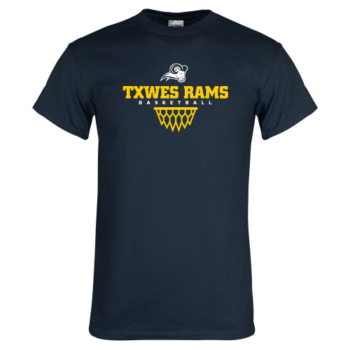  Navy T Shirt - Basketball Design