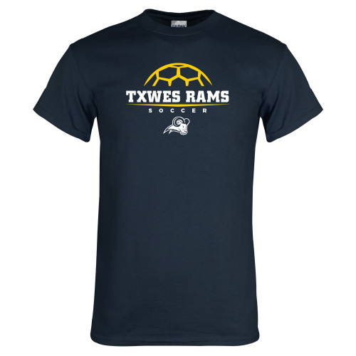  Navy T Shirt - Soccer Design
