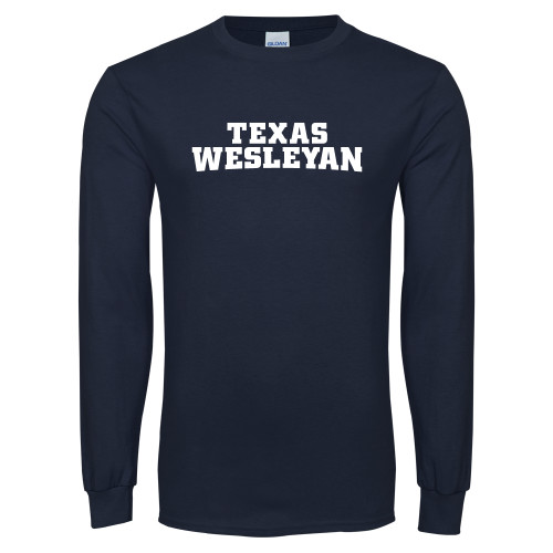  Navy Long Sleeve T-Shirt - Texas Wesleyan