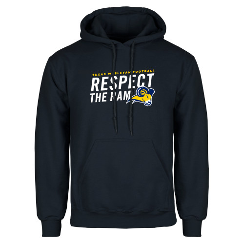  Navy Fleece Hoodie - Respect The Ram