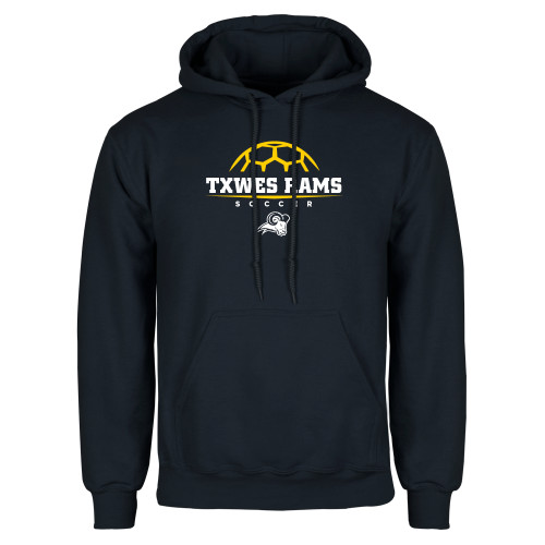  Navy Fleece Hoodie - Soccer Design