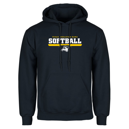  Navy Fleece Hoodie - Softball Design
